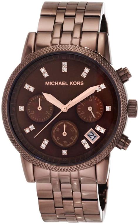 relogio michael kors marrom|michael kors lexington watch.